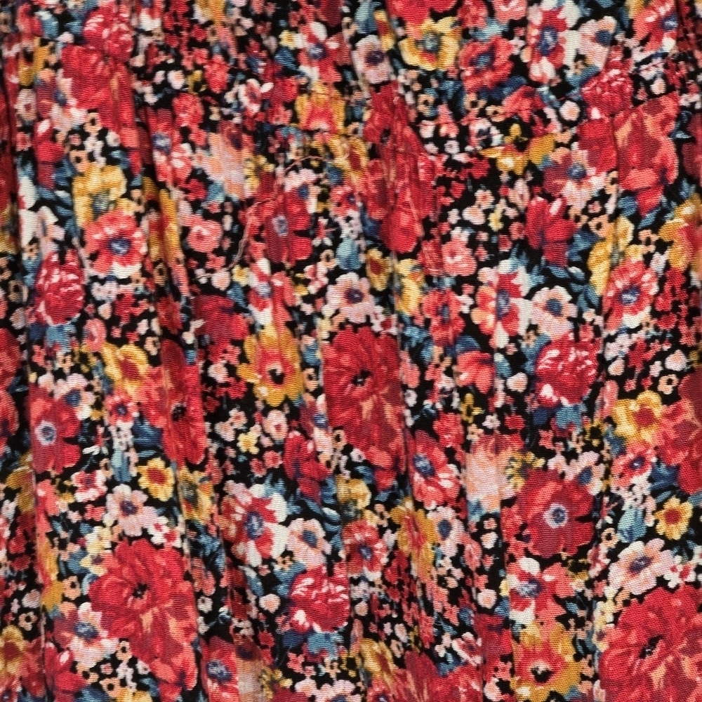 Hayden Los Angeles NWT Floral Print Ruffled Square Neck Midi Dress 2X - Picture 5 of 9
